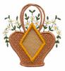 Flower Basket with Diamond ( Cutwork )