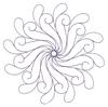 Circular Serpentine Curl ( Quilting )