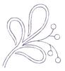 Single Berry Sprig ( Quilting )