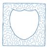 Framed Stippled Shield ( Quilting )
