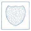 Center Stippled Shield ( Quilting )