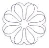 Heart Flower ( Quilting )