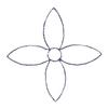 Four Petal Flower ( Quilting )