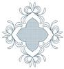 Petals and Center Grid (Square Hoop)