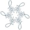 Six Looped Flowers (Square Hoop)