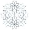 Spiral Flowers & Circle (Square Hoop)