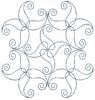 Square with Scrolls (Square Hoop)