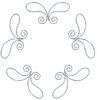 Floating Scroll Petals (Square Hoop)