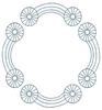 Circle Scalloped Borders (Square Hoop)