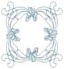 Four Ribbons and Bows (Square Hoop)