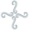 Four S-Shaped Curls (Square Hoop)