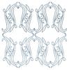 Four Corner Swirls #2 (Square Hoop)