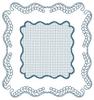 Scalloped Border with Center Grid (Square Hoop)