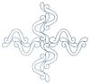 Swaying Squiggles #2 (Square Hoop)