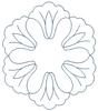 Large Flower (Square Hoop)