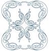 Curling Leaves and Vines with Center Piece (Square Hoop)