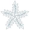 Star of Leaves (Square Hoop)