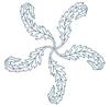Windmill of Leaves (Square Hoop)