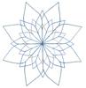 Pointed Flower (Square Hoop)