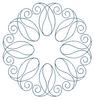 Circle of Loops and Curls (Square Hoop)