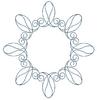 Circle of Loops and Curls #2 (Square Hoop)