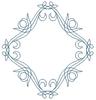 Diamond Crescents and Swooshes(Square Hoop)