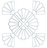 Four Sectioned Flower (Square Hoop)