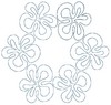 Flower Power Circle (Square Hoop)