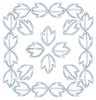 Large Leaf Square (Square Hoop)