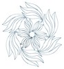 Double Leaf Swirl (Square Hoop)