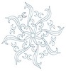 Twisted Leaves (Square Hoop)