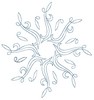 Twisted Leaves #2 (Square Hoop)