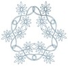 Double Flower Ring (Square Hoop)
