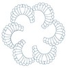 Curved Petal Flower (Square Hoop)
