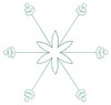 Star Burst (Square Hoop)