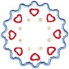 Hearts & Flowers Linen Set ( small circle )