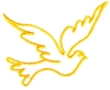 Flying Dove outline