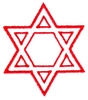 Intertwined Star of David - medium