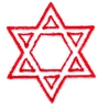 Star of David - small -outlined