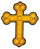 Crown tipped Cross - larger filled