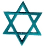 Satin Stitched Star of David - smaller