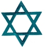 Satin Stitched Star of David - larger