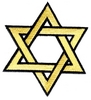 Intertwined Star of David - larger fille
