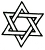 Intertwined Star of David - smaller outl