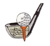 "Golf Club, Ball & Tee  "