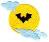 Bat over Cloudy Moon