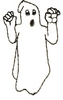 Moaning Ghost Outline