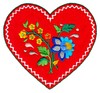 Applique Floral Heart