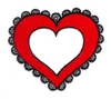 Heart with Lace Edge