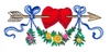 Hearts with Hanging Flowers